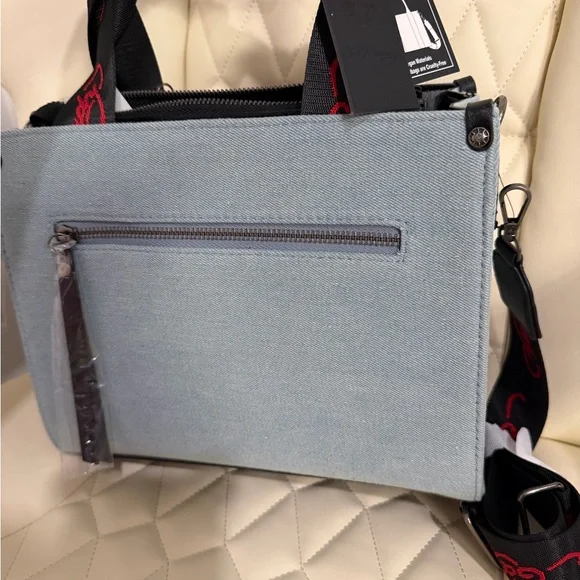 Ed Hardy Pink and Gray Tote with Skull Design - Picture 5 of 5